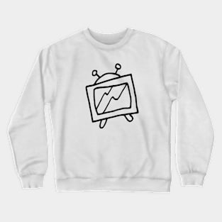 White Noise TV Line Drawing Crewneck Sweatshirt